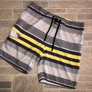 Ezekiel Men’s 36 Striped Swim Trunks